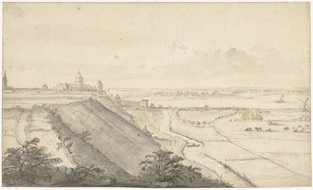 Veduta di Nimega da Jacob van Eynden (I)