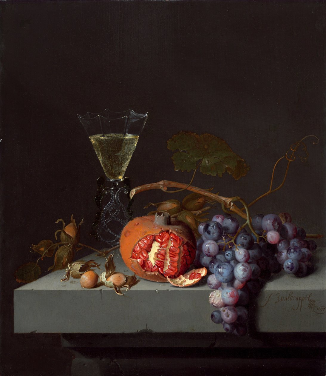 Natura morta con frutta, 1675 da Jacob van Walscapelle