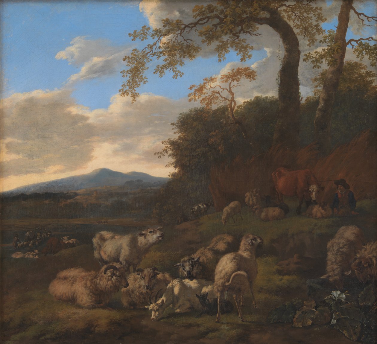 Il gregge di pecore da Jacob van der Does d.Æ.
