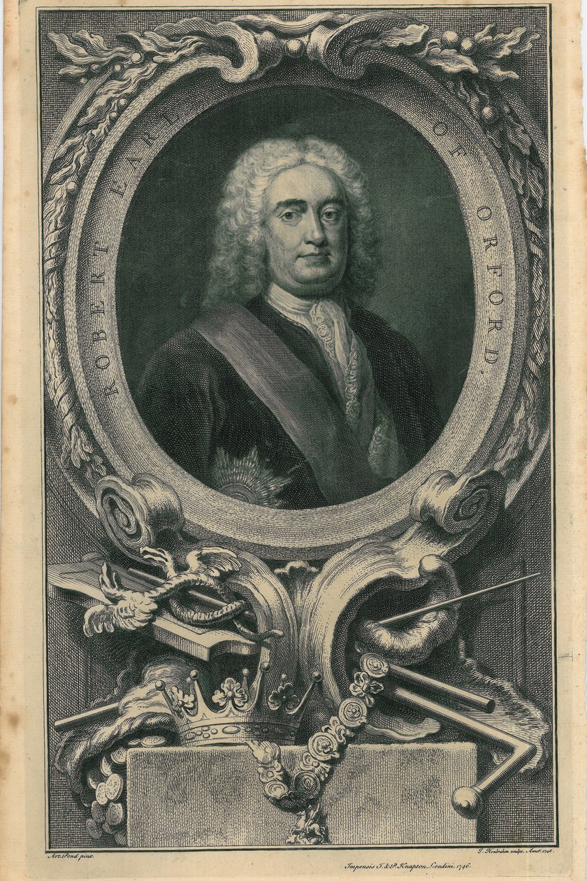 Robert, conte di Orford, 1746 da Jacobus Houbracken