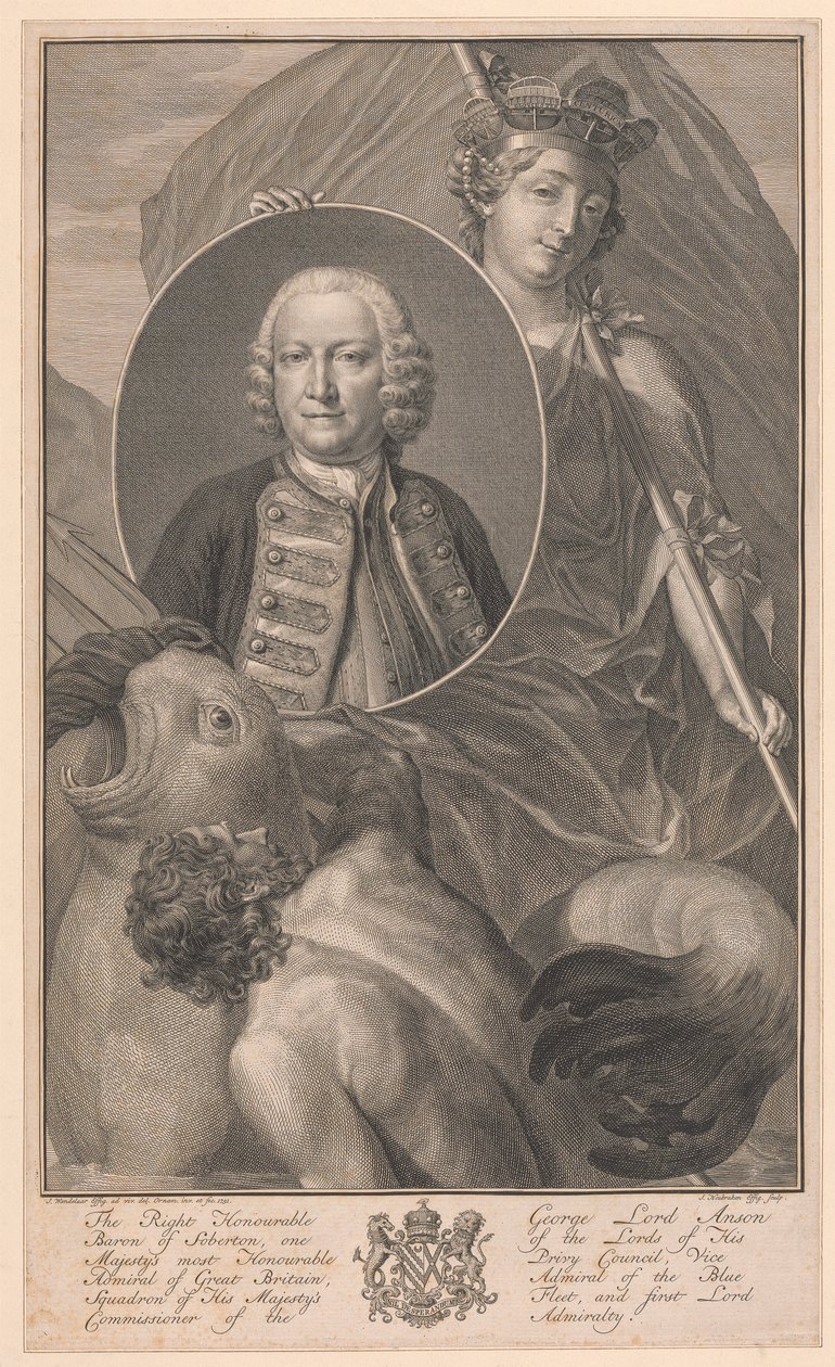 George Lord Anson da Jacobus Houbraken