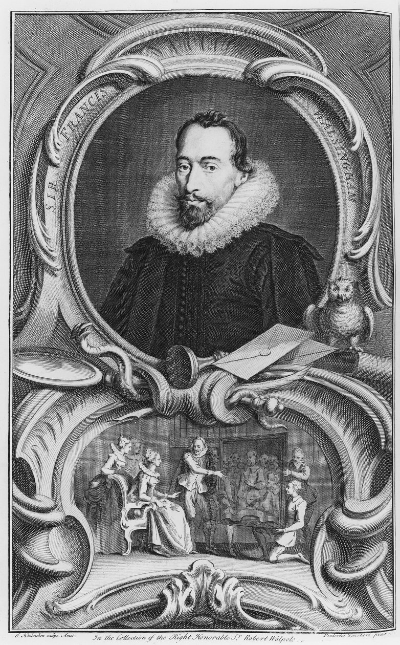 Sir Francis Walsingham, 1738 da Jacobus Houbraken