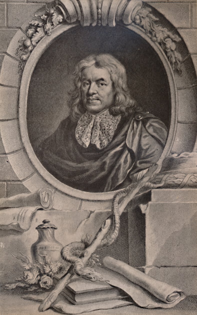 Thomas Sydenham, medico inglese, c. 1747 1894 da Jacobus Houbraken