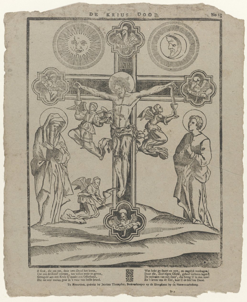La crocifissione da Jacobus Thompson