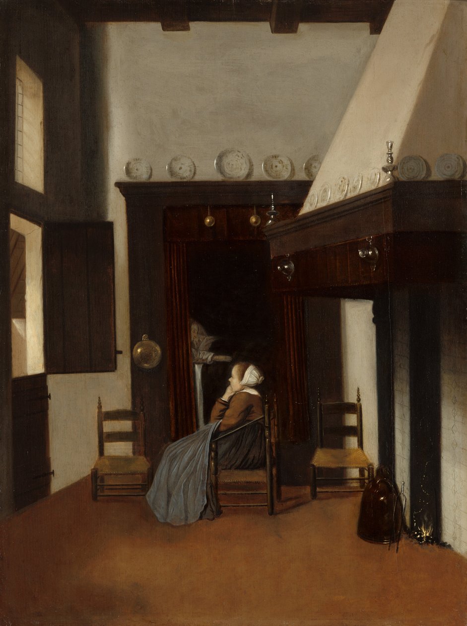 Giovane donna in un interno da Jacobus Vrel