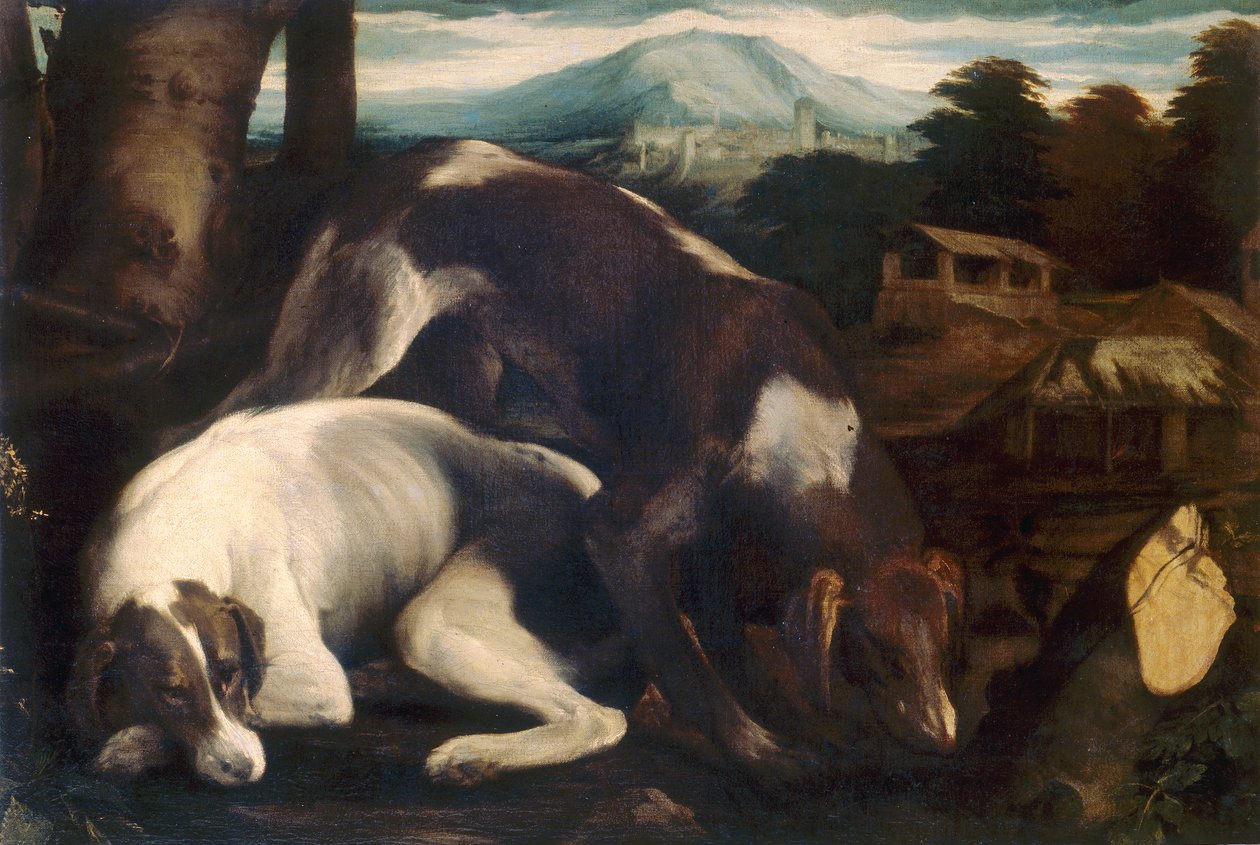 Due cani da Jacopo Bassano