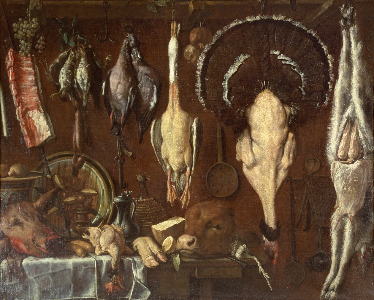 Natura morta di un banco del macellaio, 1621 da Jacopo Chimenti Empoli