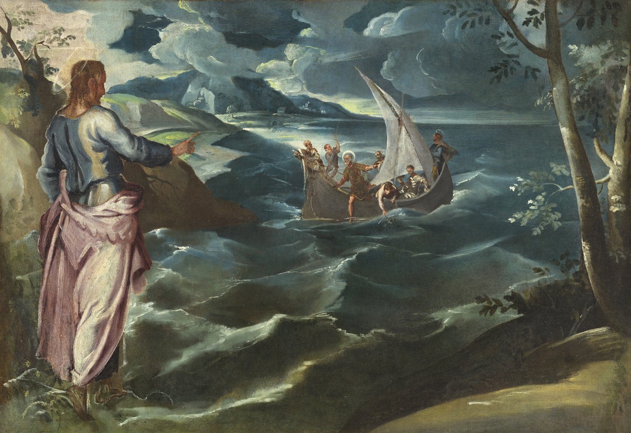 Cristo al Mare di Galilea, c.1575-80 da Jacopo Robusti Tintoretto