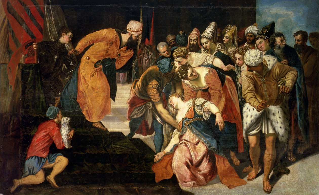 Ester davanti ad Assuero, 1548 da Jacopo Robusti Tintoretto