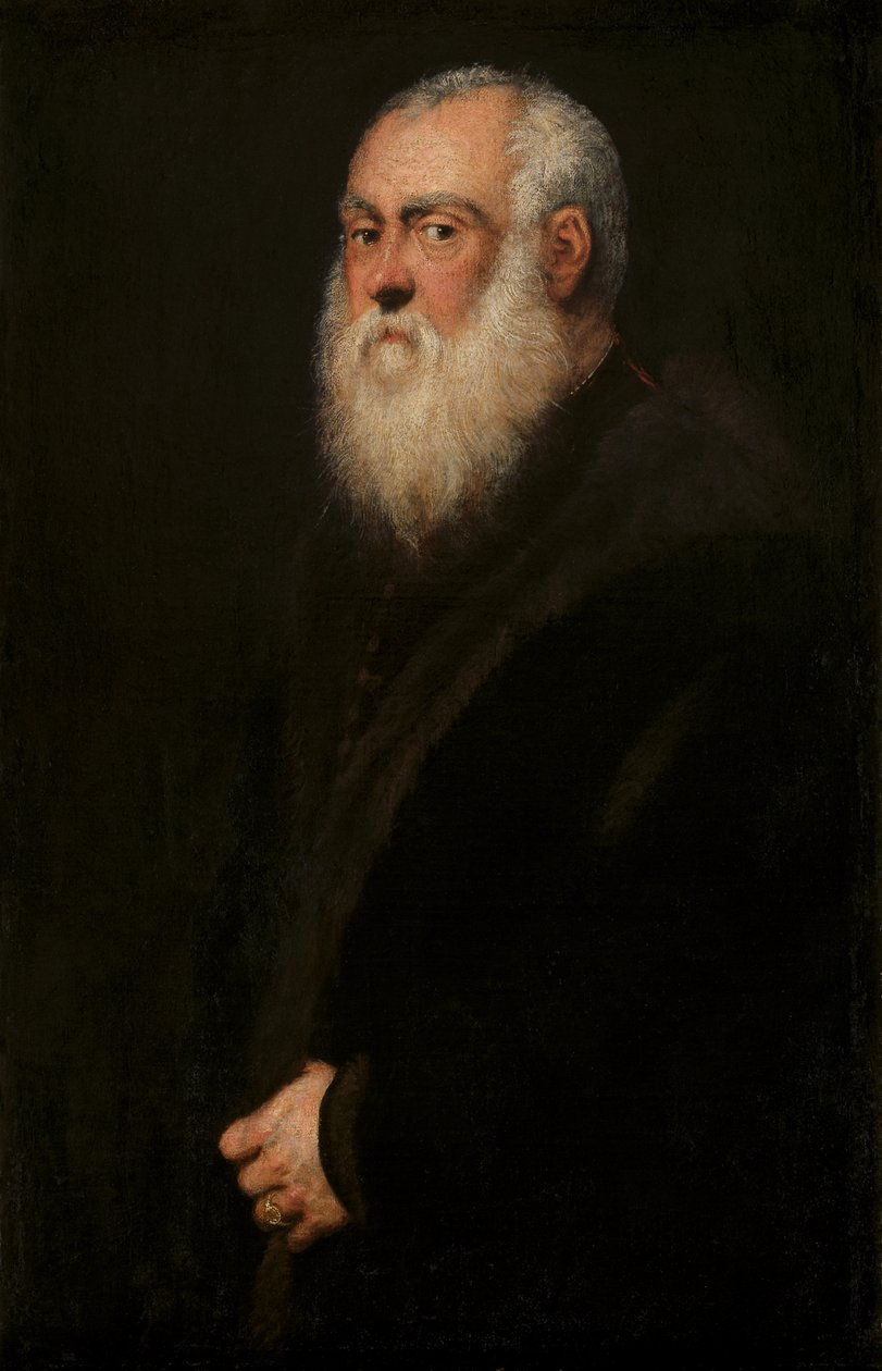 Uomo con barba bianca da Jacopo Robusti Tintoretto