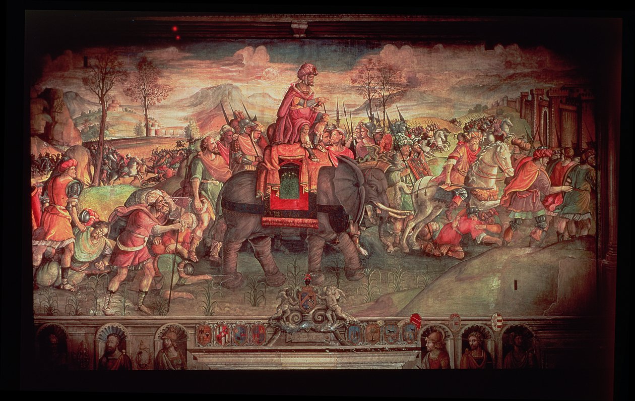 Annibale attraversa le Alpi da Jacopo Ripanda