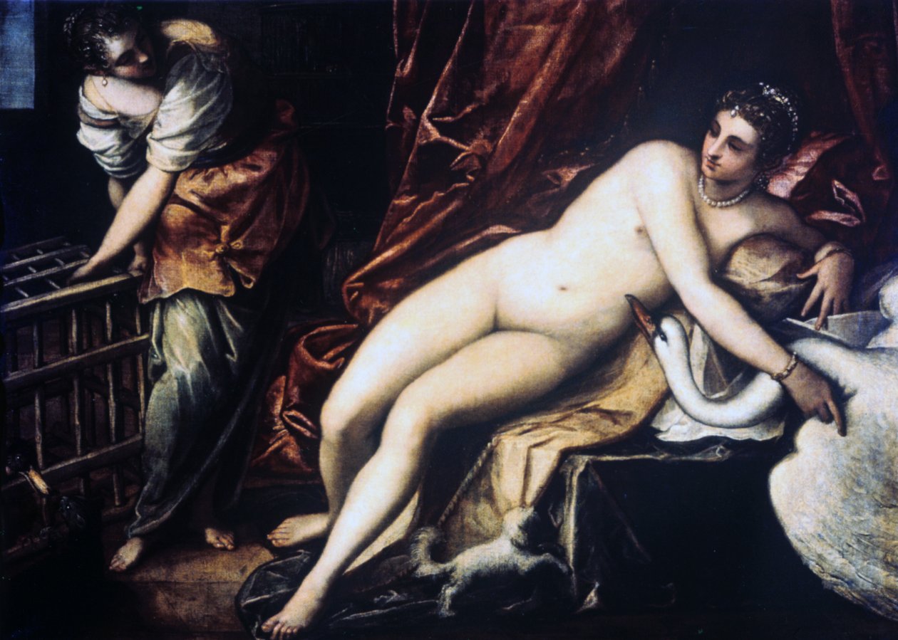 Leda e il cigno, 1550-1560 da Jacopo Robusti Tintoretto