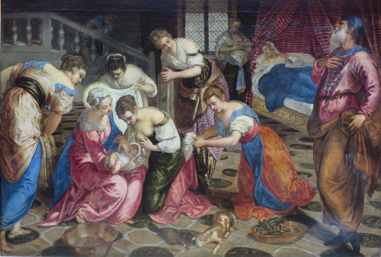 Nascita di San Giovanni Battista da Jacopo Tintoretto