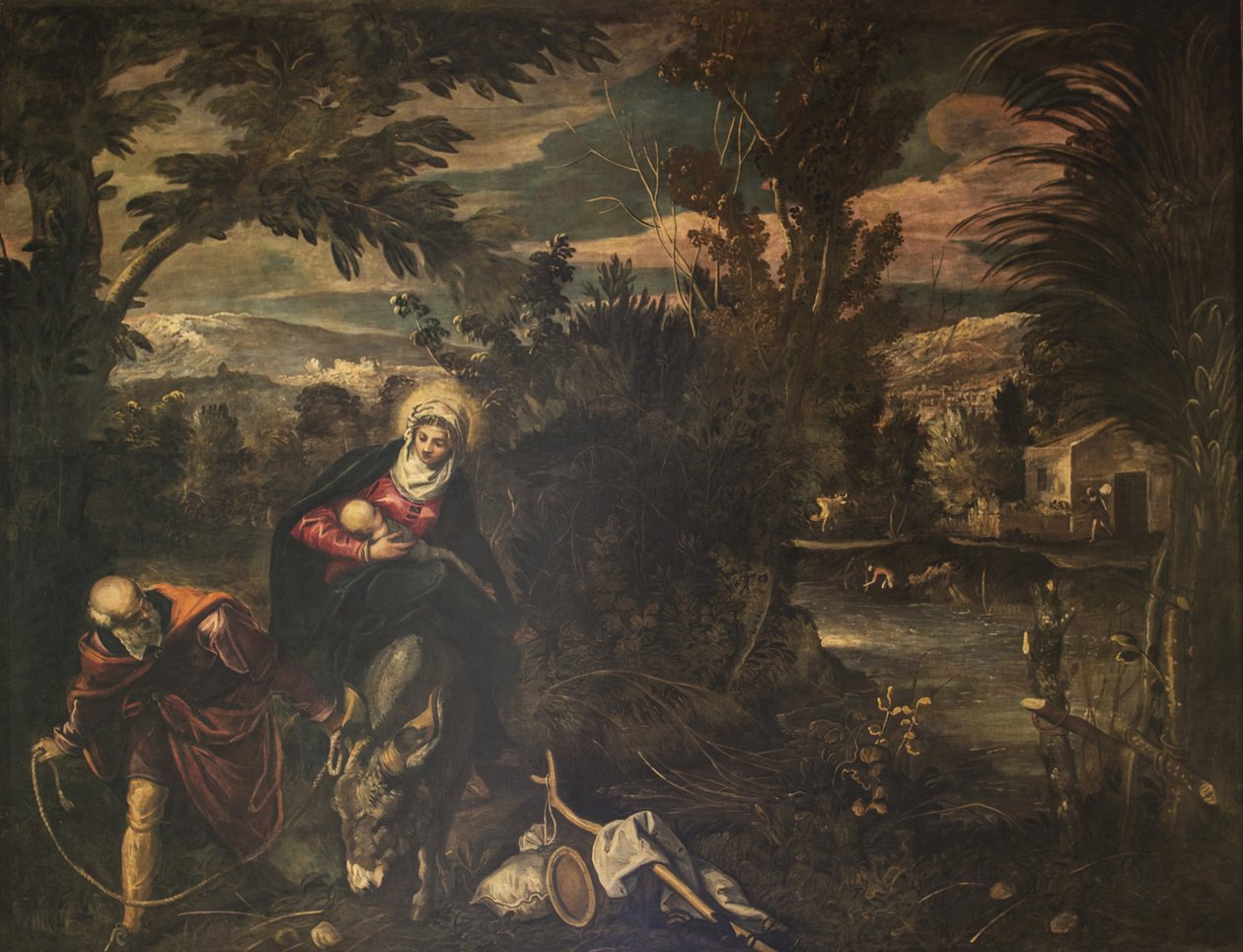 La fuga in Egitto, 1582-1585 da Jacopo Tintoretto