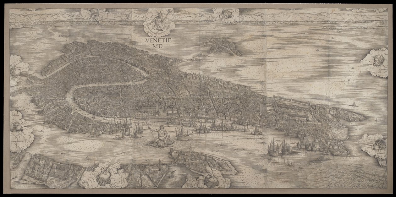 Veduta di Venezia, 1500 da Jacopo de Barbari