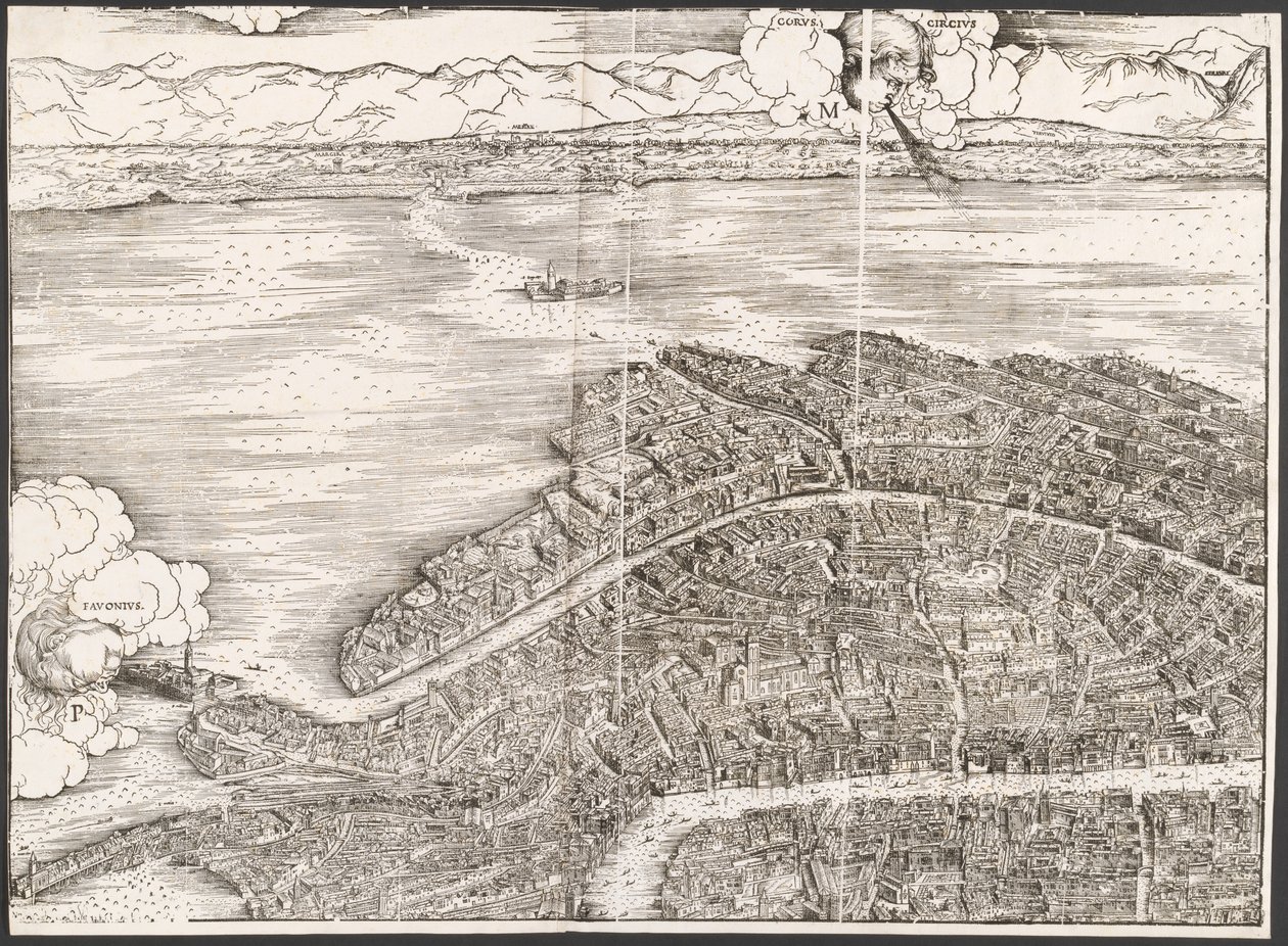 Veduta di Venezia [blocco in alto a sinistra] da Jacopo de