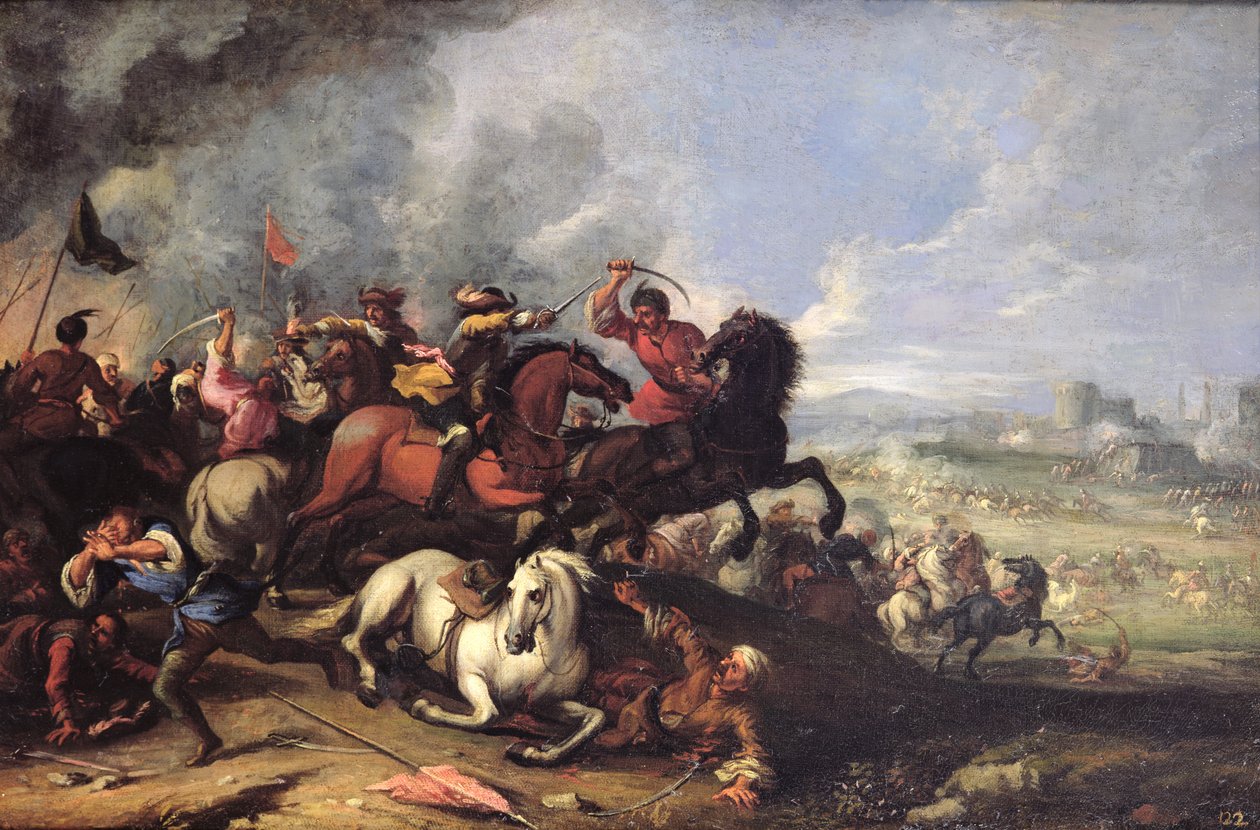 Scena di battaglia da Jacques Courtois