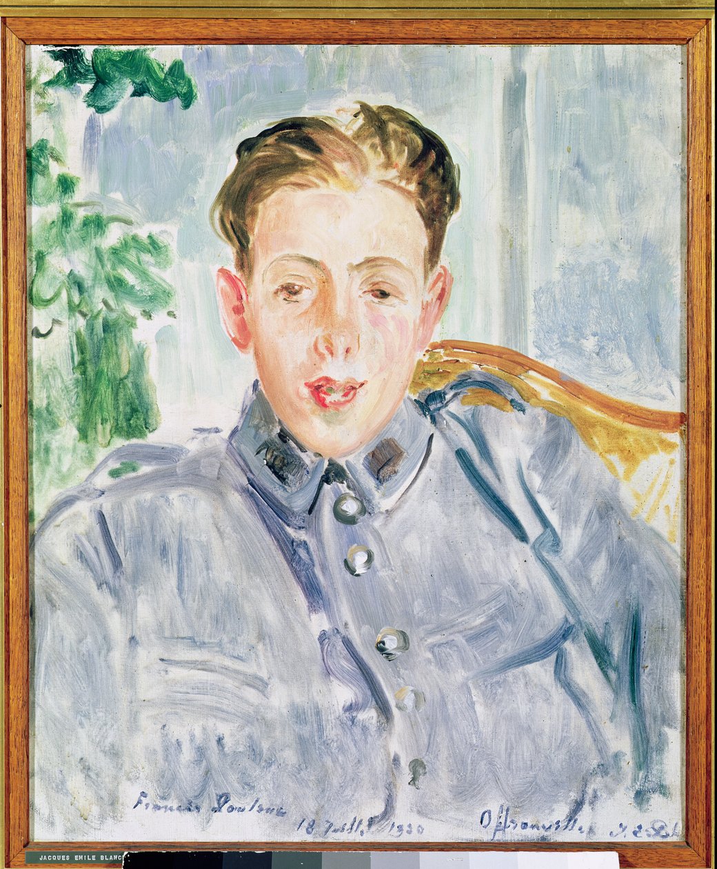 Ritratto di Francis Poulenc (1899-1963) 1920 da Jacques Emile Blanche