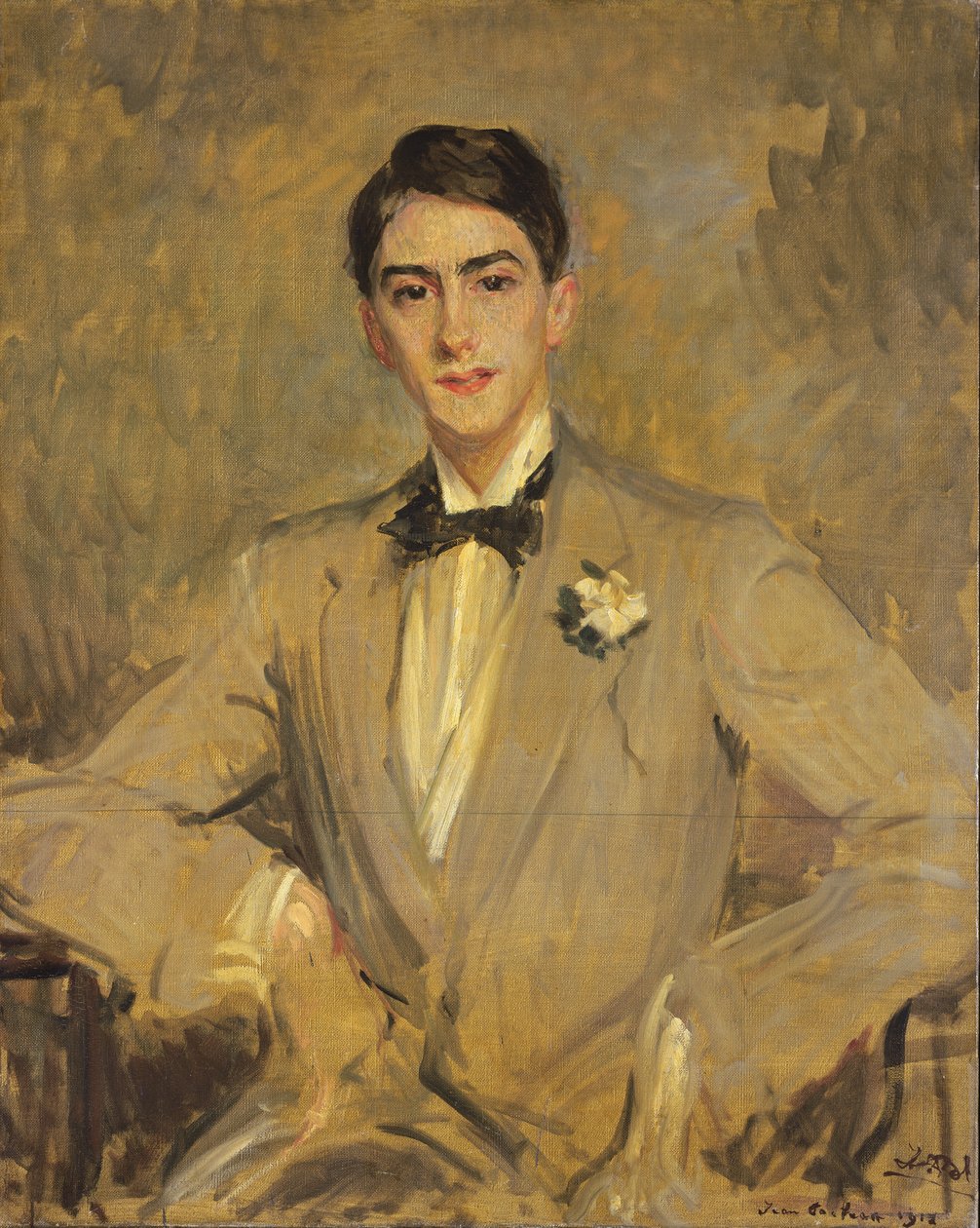 Studio per un ritratto di Jean Cocteau (1889-1963) 1912 da Jacques Emile Blanche