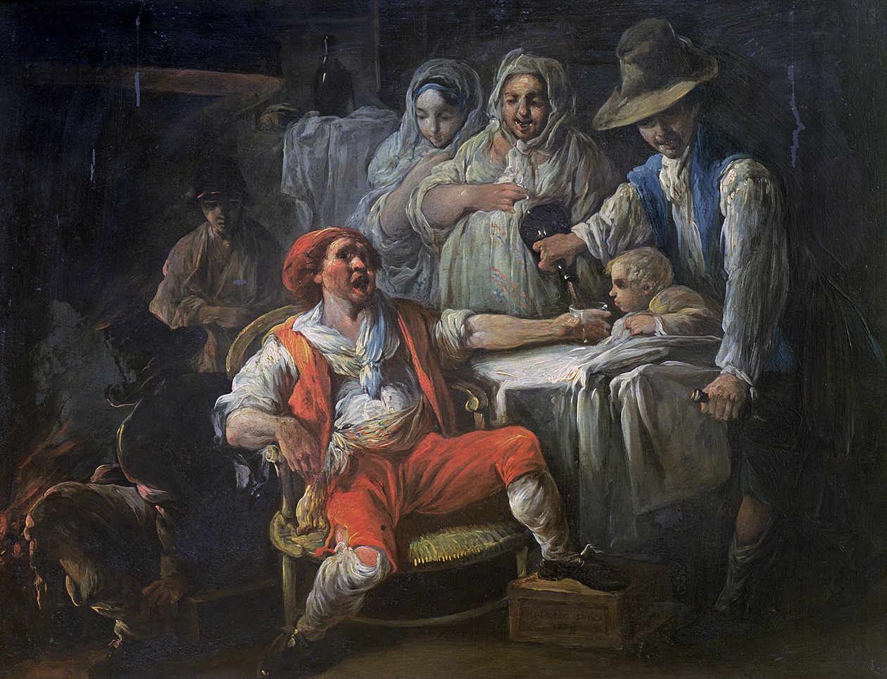Scena di bevute, 1778 da Jacques Gamelin