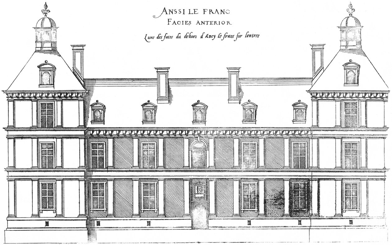 Incisione da Le premier volume des plus excellents Bastiments de France da Jacques I Androuet du Cerceau