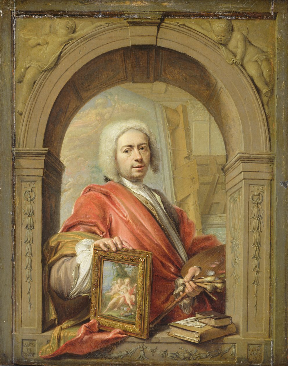 Autoritratto, 1727 da Jacques Ignatius de Roore