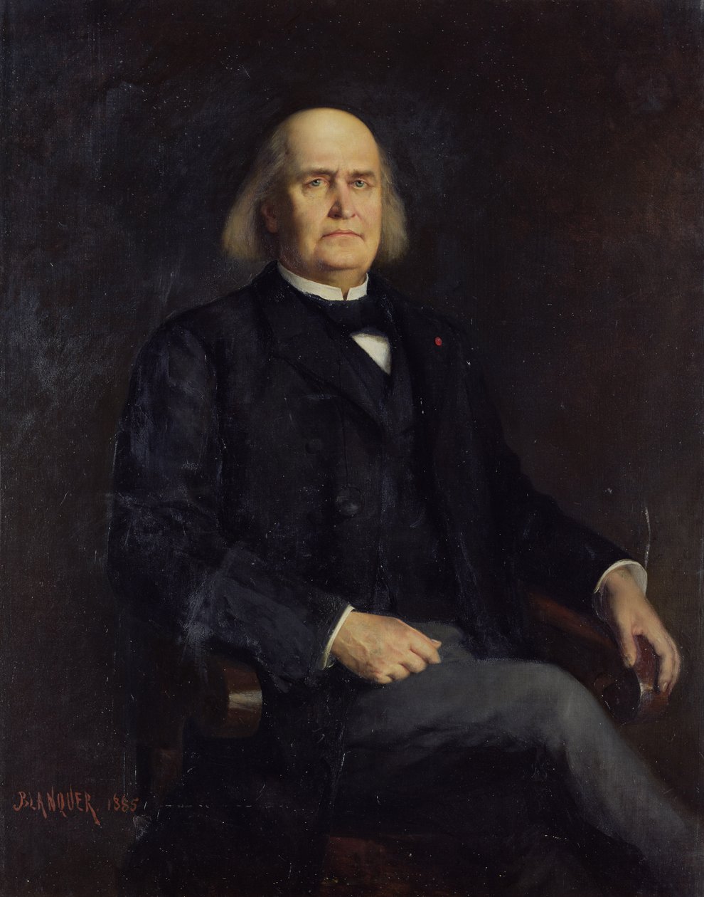 Ritratto di Charles Leconte de Lisle (1818-94) 1885 da Jacques Leonard Blanquer