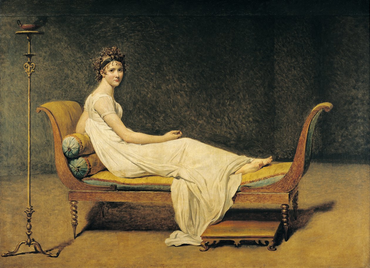 Madame Recamier, 1800 da Jacques Louis David