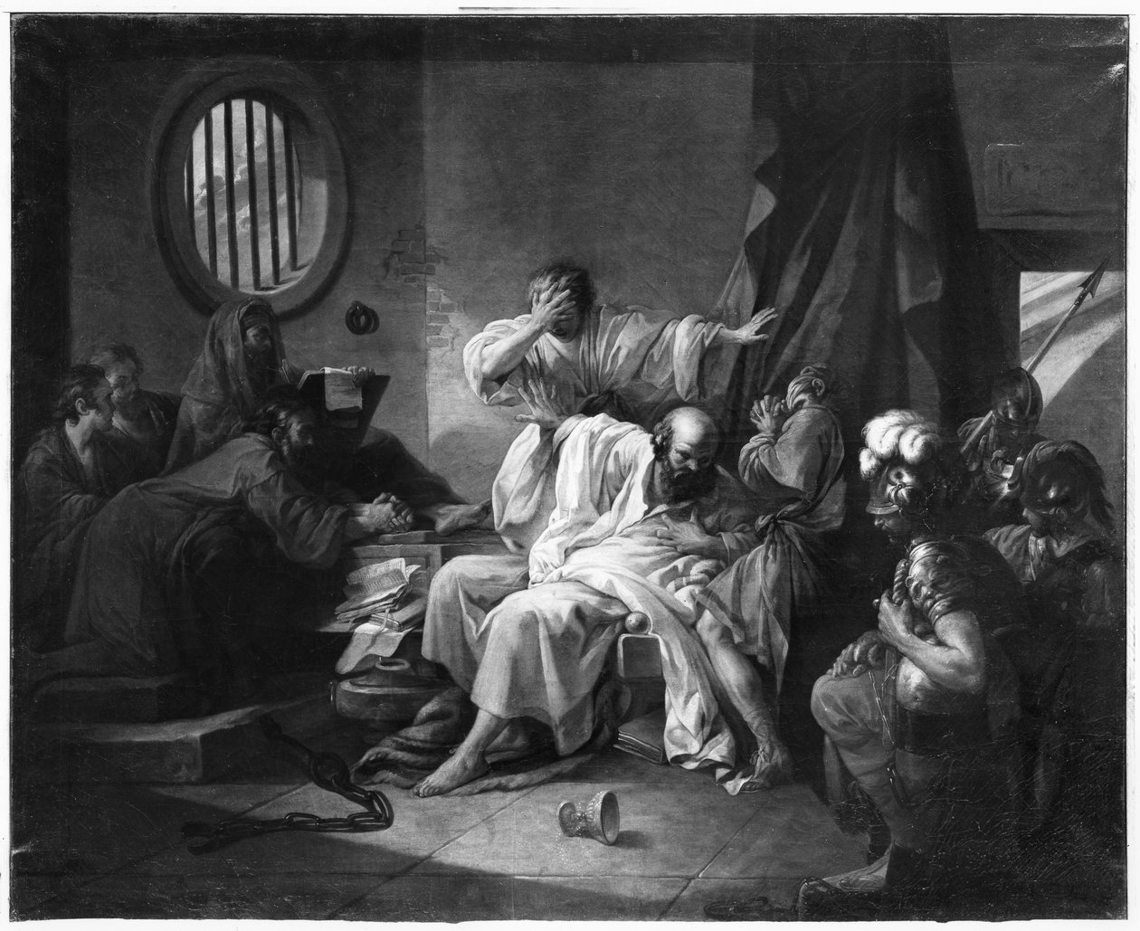 La morte di Socrate, 1762 da Jacques Philippe Joseph de Saint Quentin