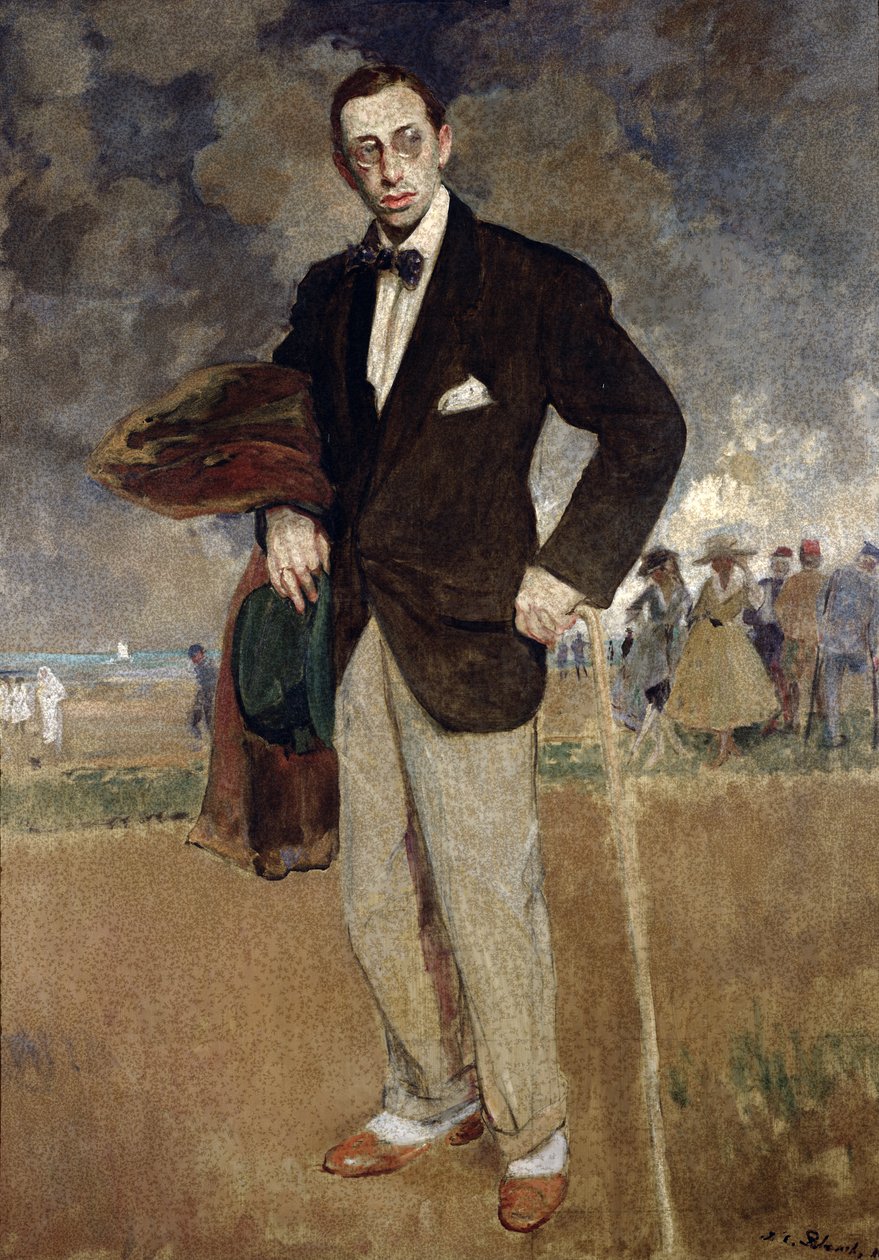 Ritratto di Igor Stravinsky (1882-1971) 1915 da Jacques Emile Blanche