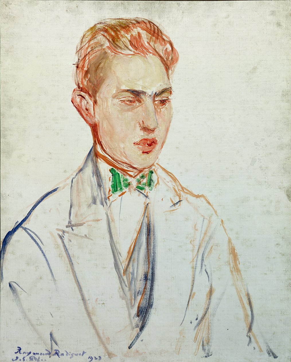 Studio per un ritratto di Raymond Radiguet (1902-23) 1923 da Jacques Emile Blanche
