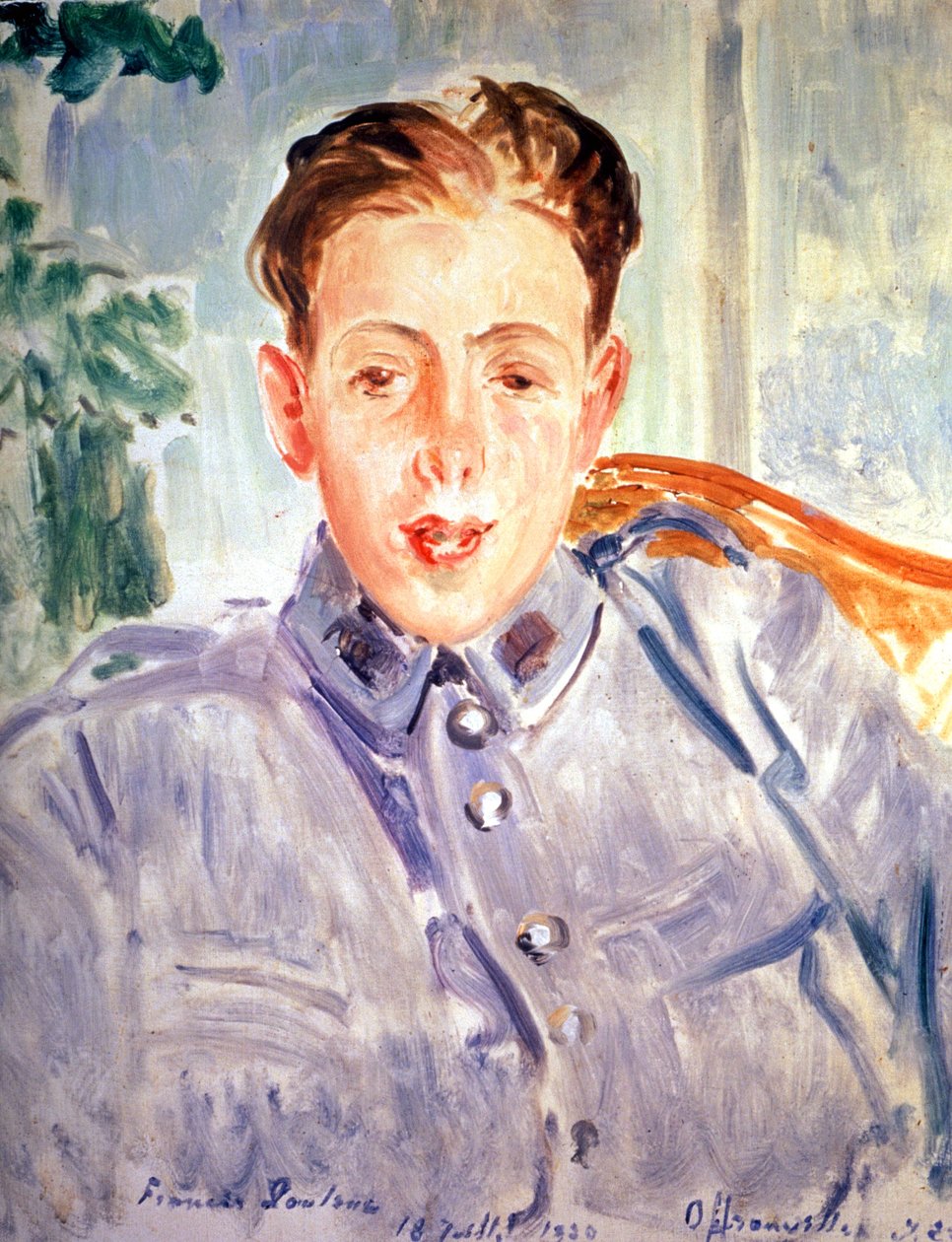 Francis Poulenc come soldato da Jacques Emile Blanche