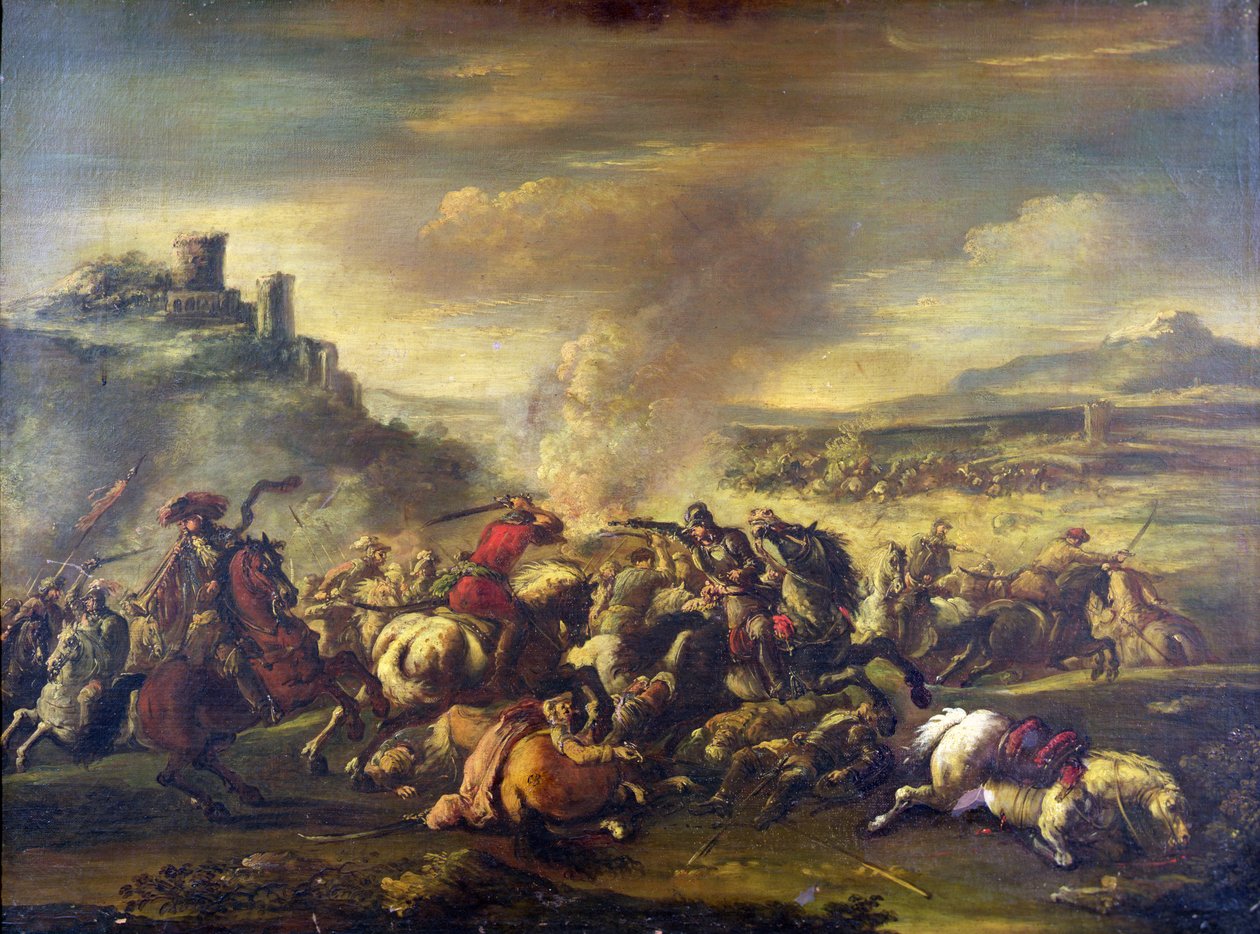 Combattimento della cavalleria da Jacques 1621 76 Courtois