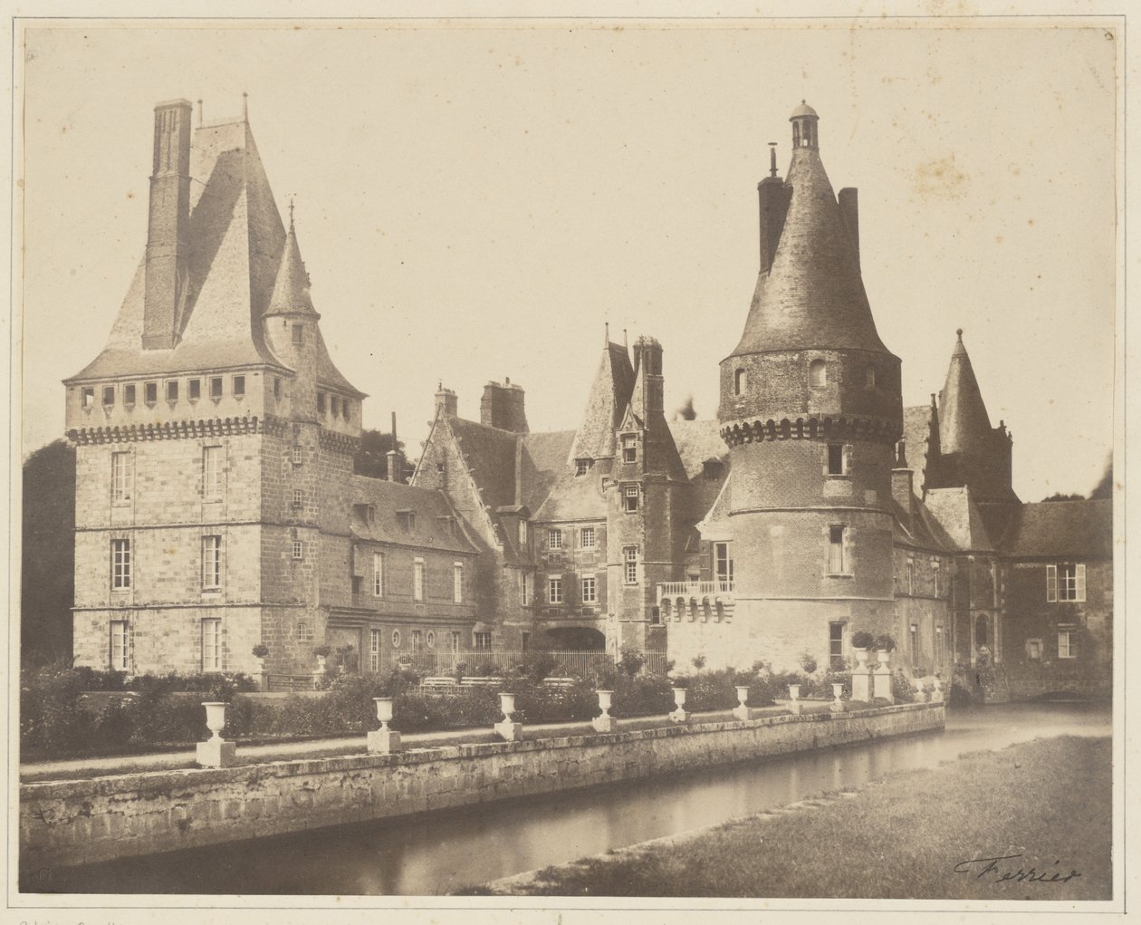 Vista sul castello di Maintenon da Jacques Alexandre Ferrier