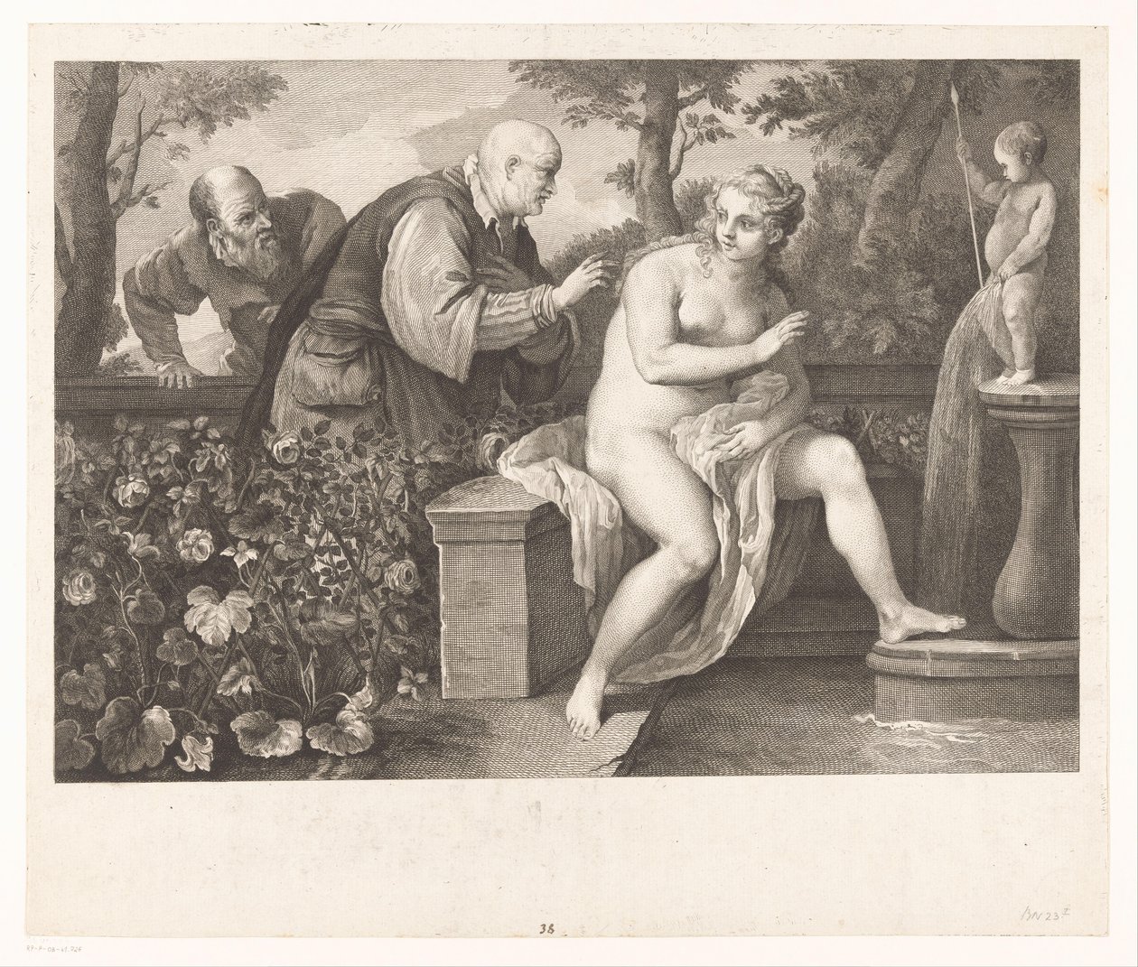 Susanna e i vecchioni da Jacques Beauvarlet
