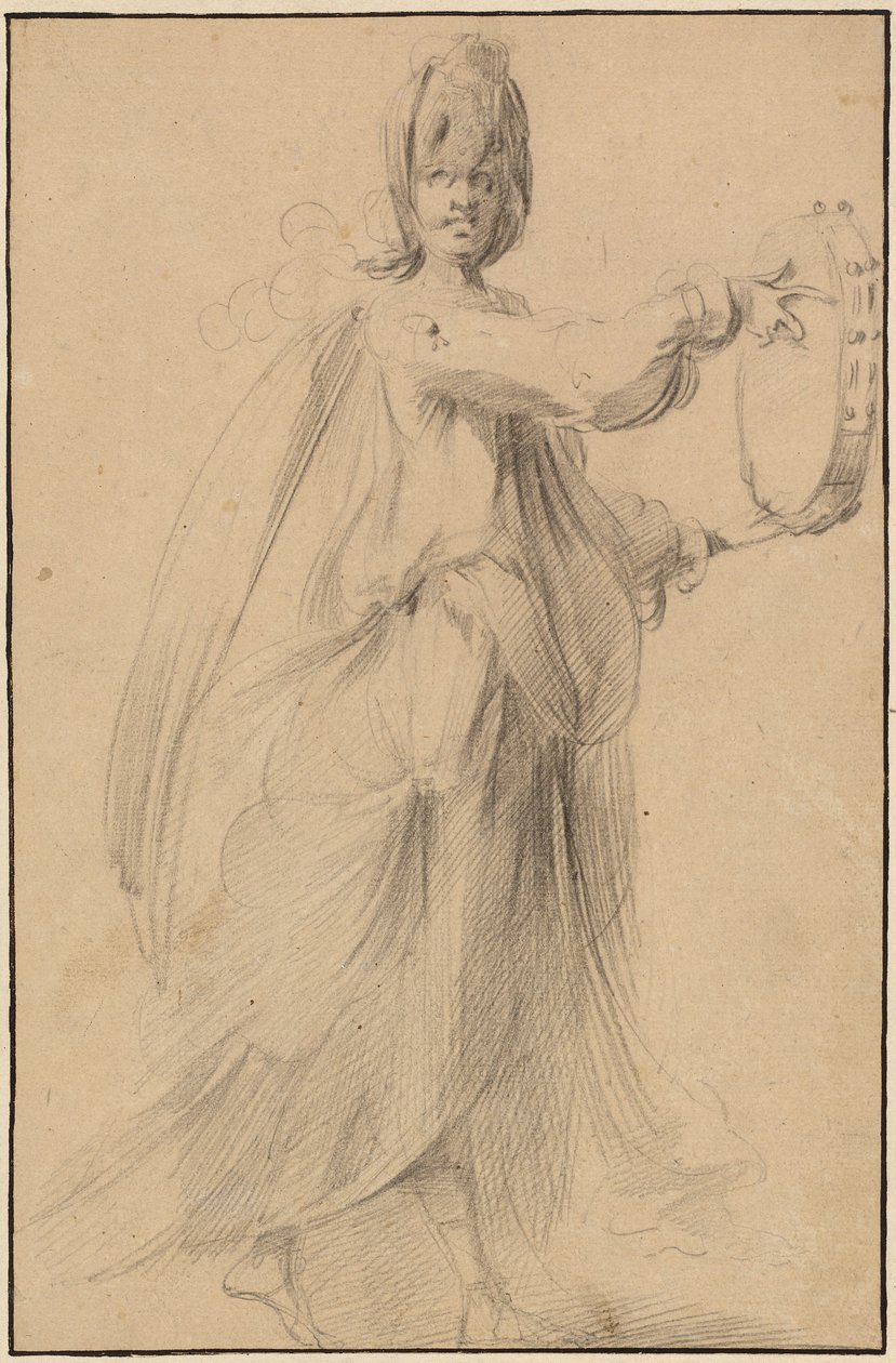 Ballerina con tamburello da Jacques Bellange