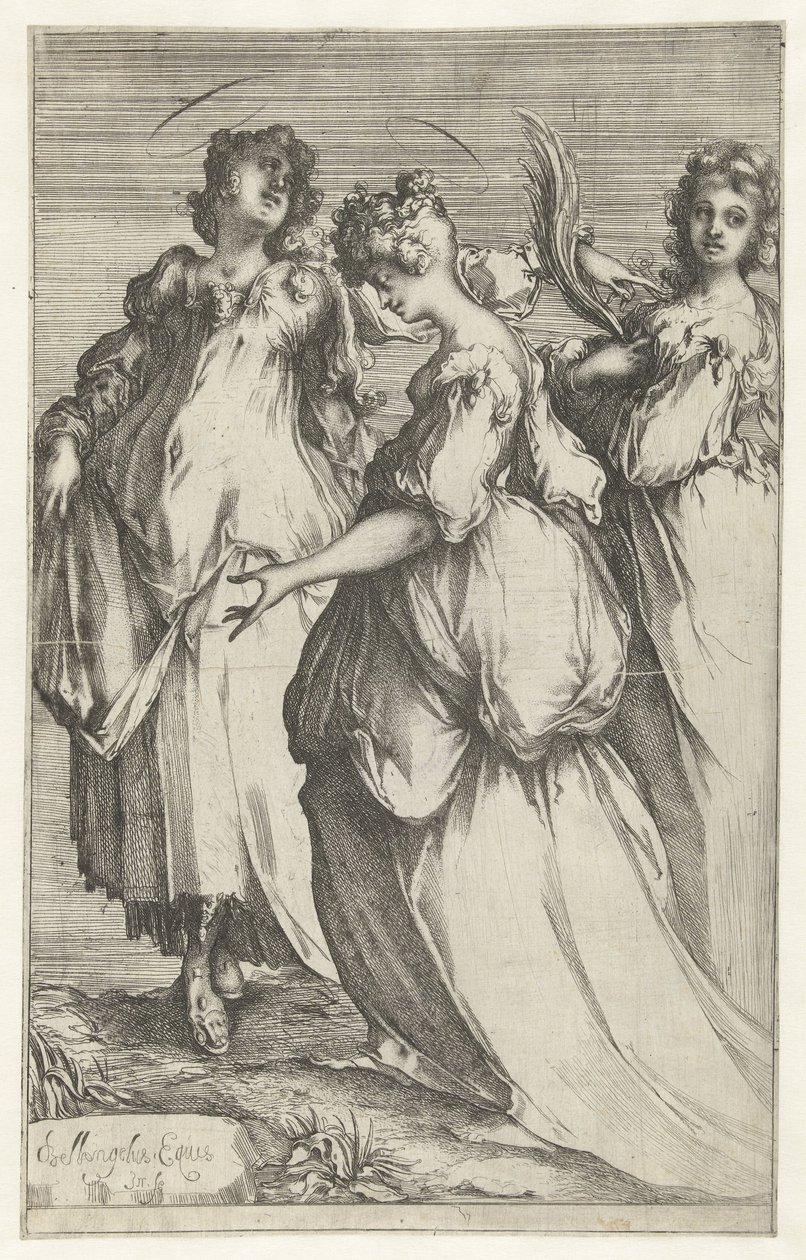 Tre donne sante da Jacques Bellange