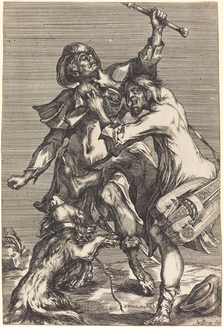 Mendicanti che combattono da Jacques Bellange