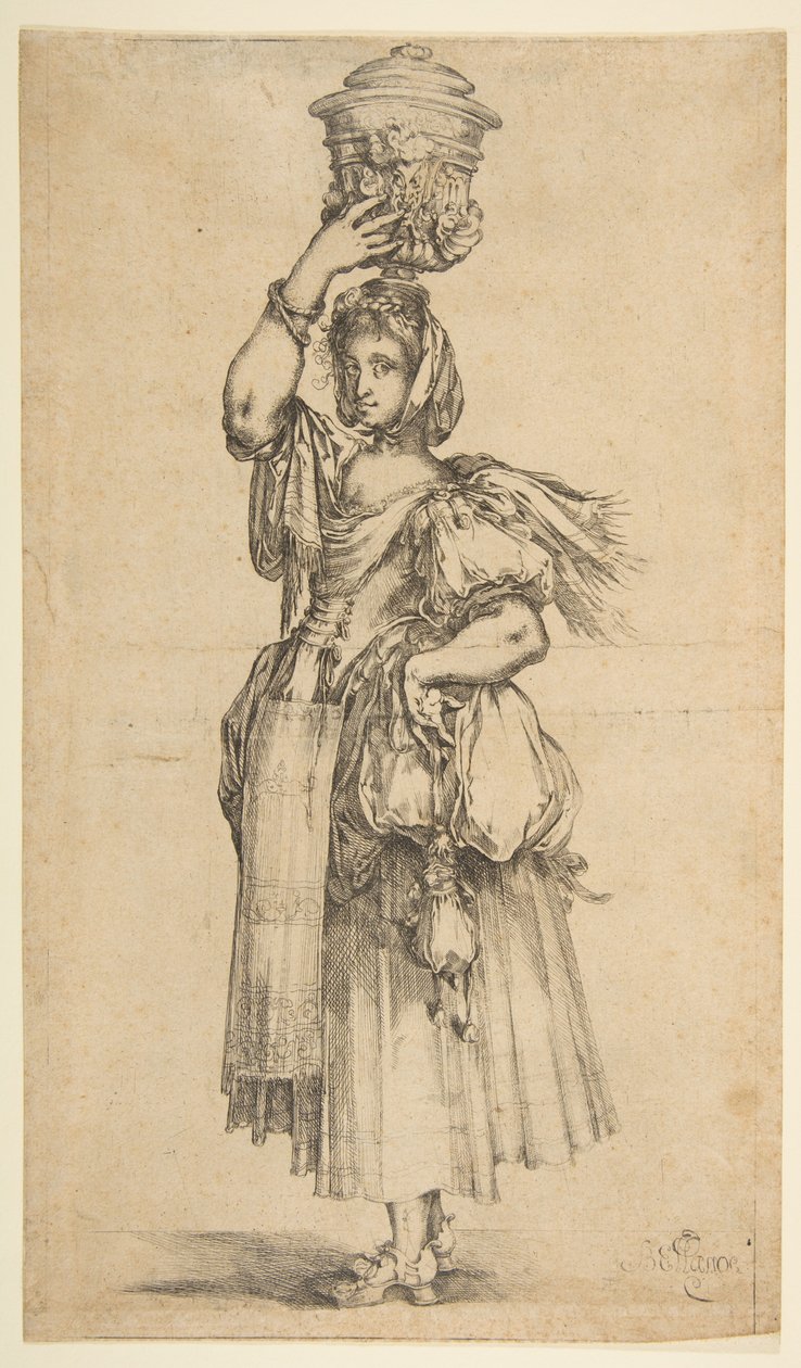 Giardiniere, dalla serie Hortulanae da Jacques Bellange