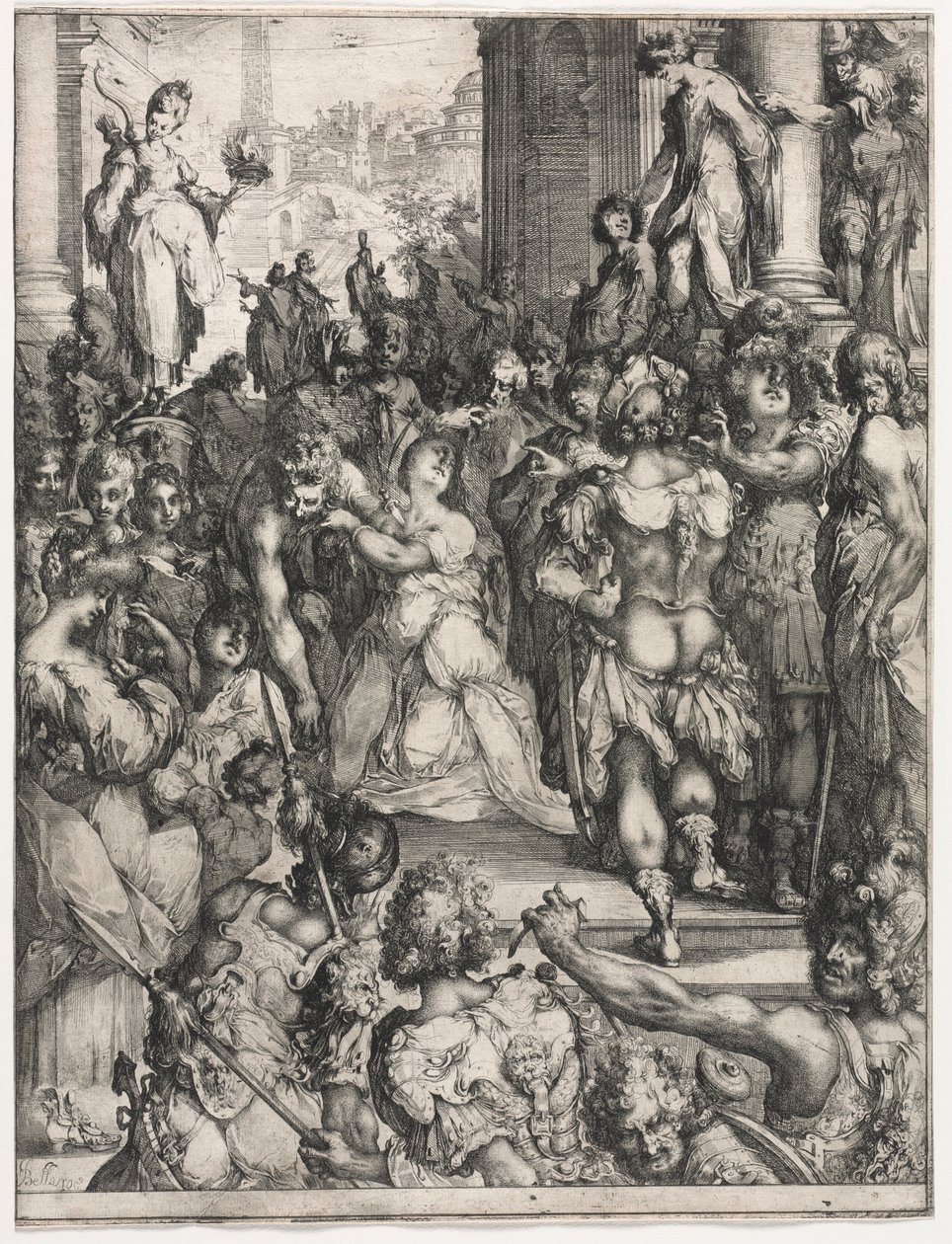 Il martirio di Santa Lucia da Jacques Bellange