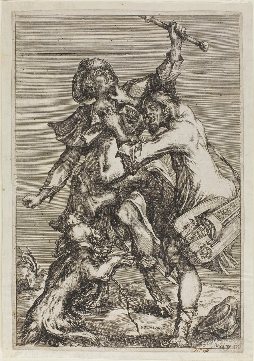 Due mendicanti in lotta da Jacques Bellange