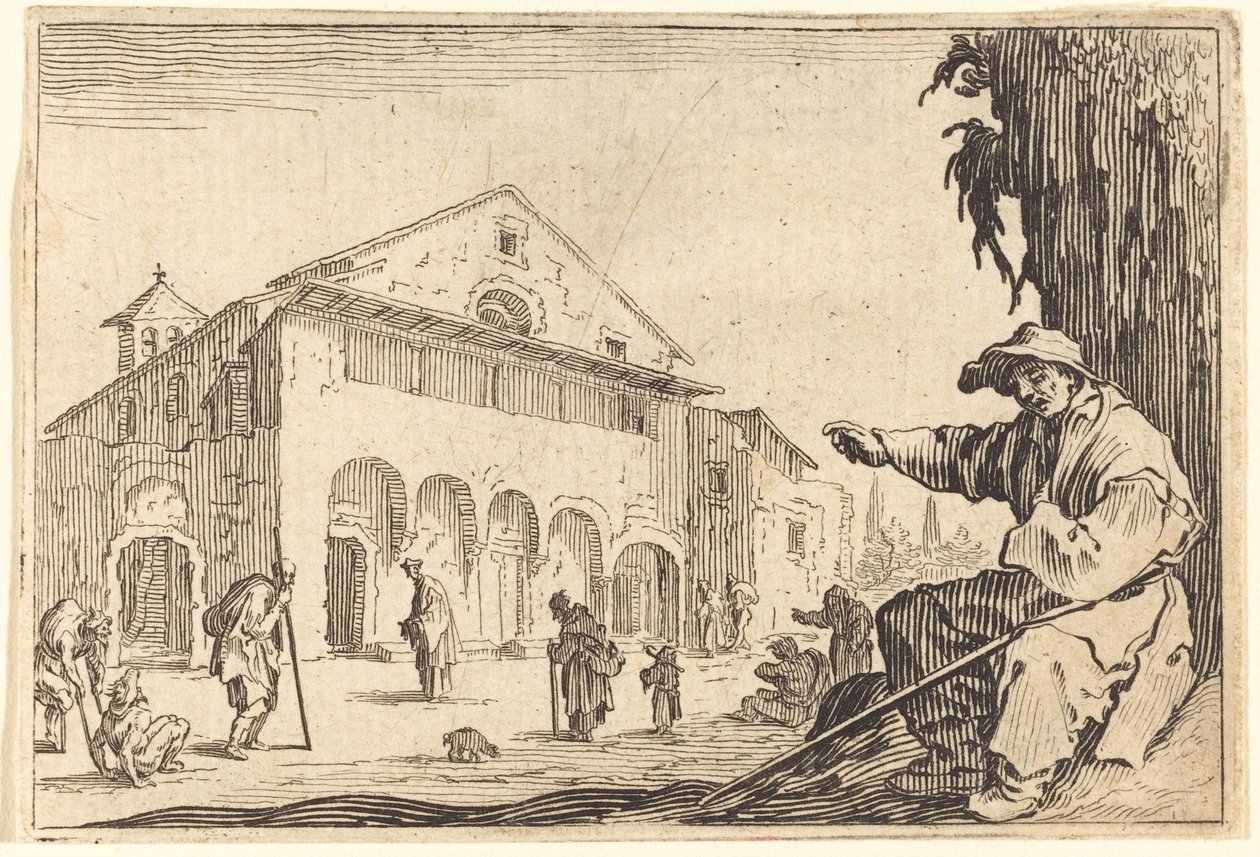 Ospizio, c. 1622 da Jacques Callot