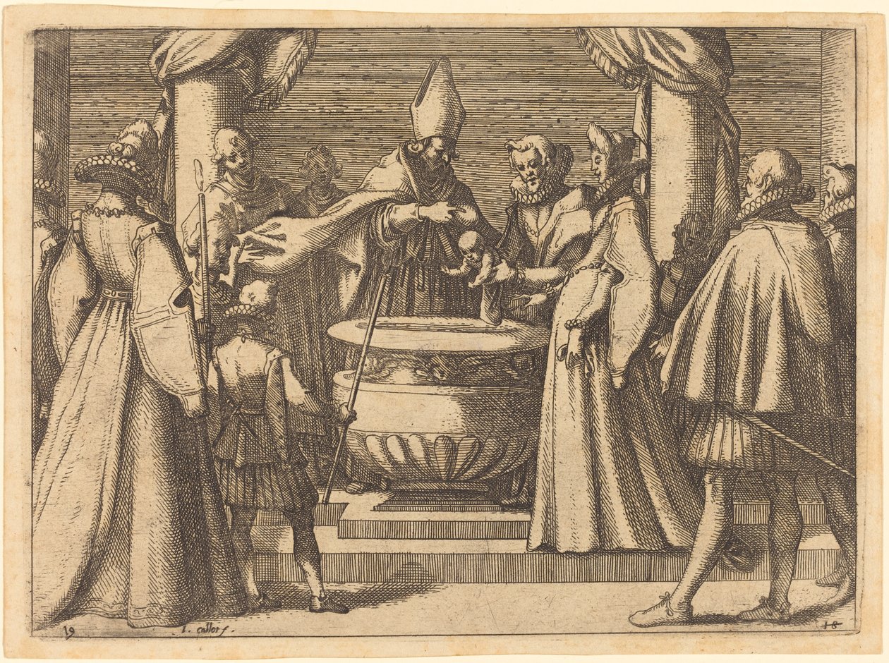 Battesimo del Principe di Spagna da Jacques Callot
