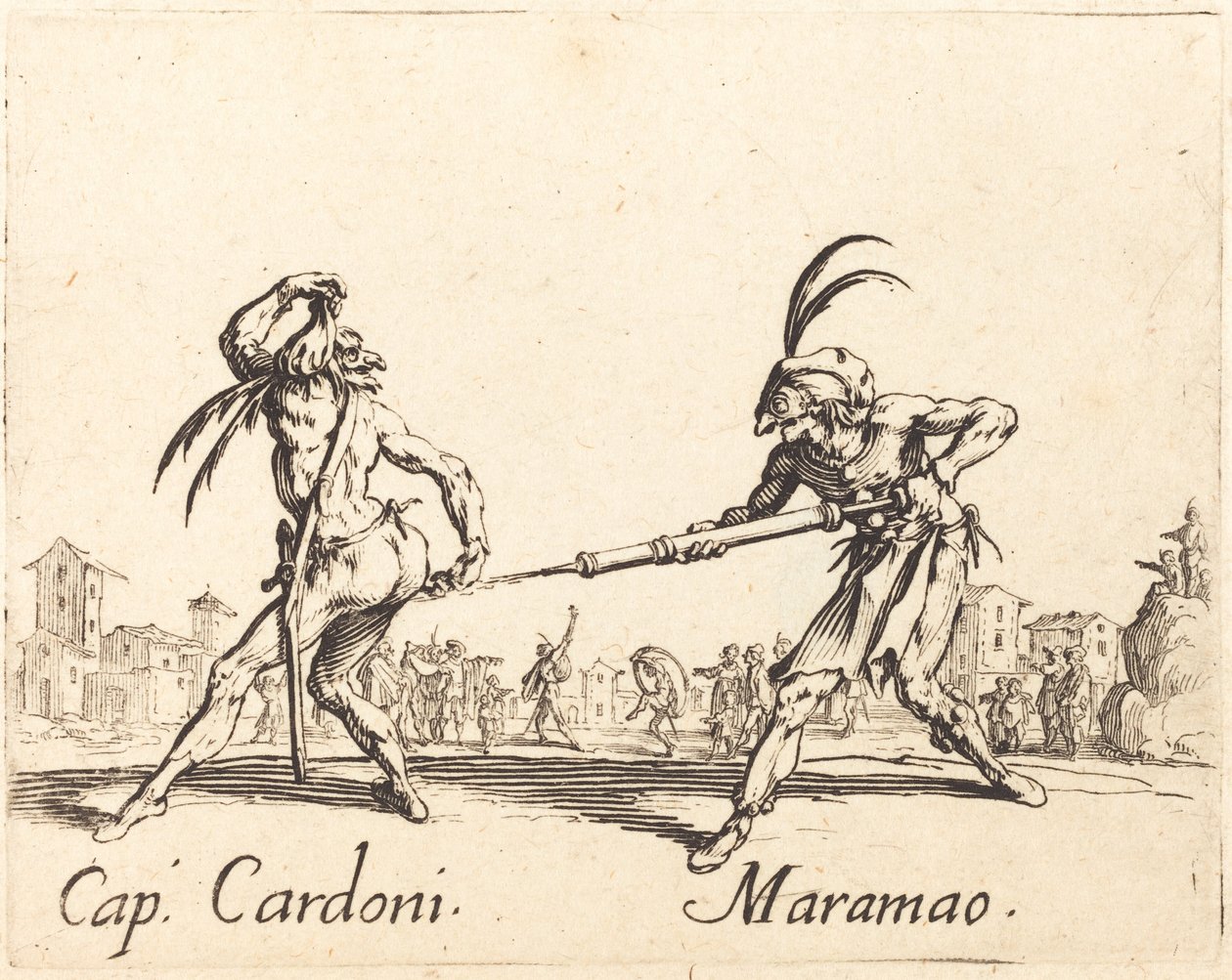 Cap. Cardoni e Maramao, c. 1622 da Jacques Callot