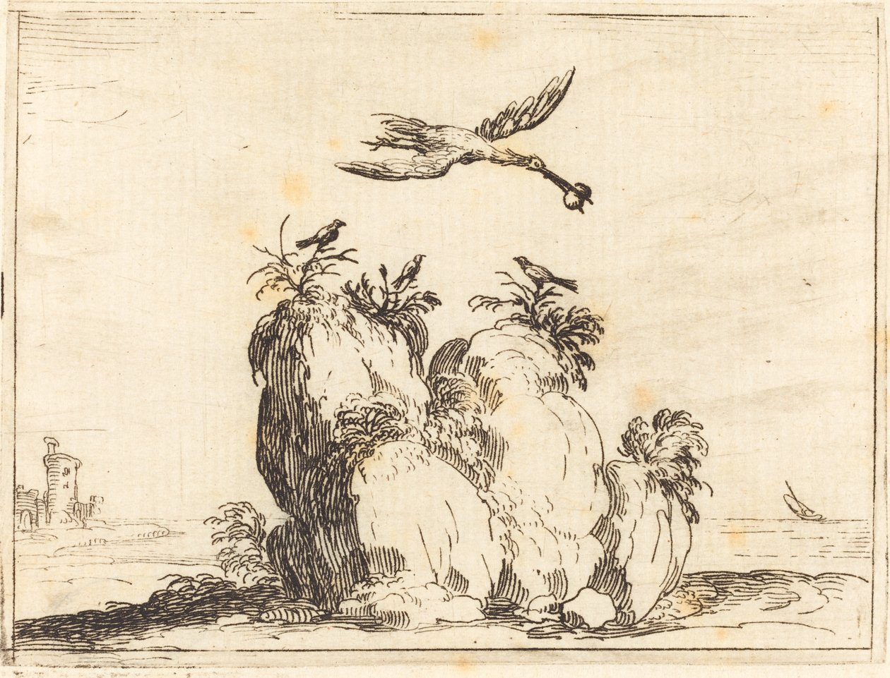 Gru in Volo da Jacques Callot