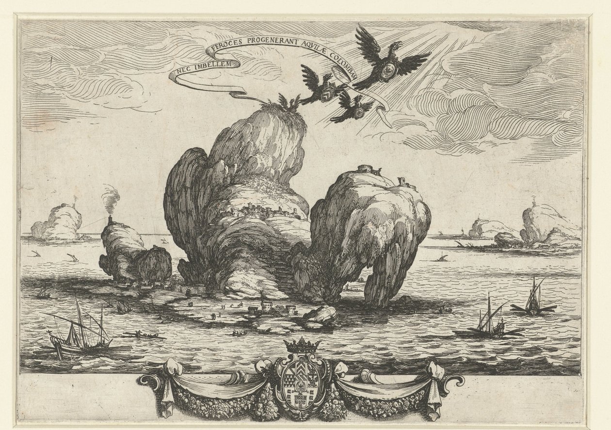 La grande roccia da Jacques Callot