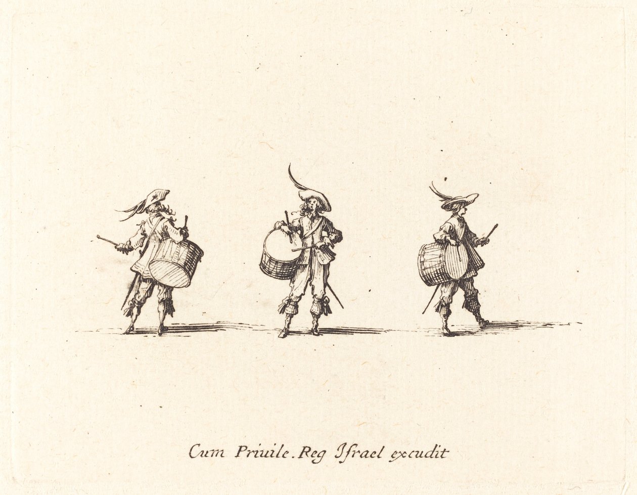 Esercitazione con tamburi da Jacques Callot
