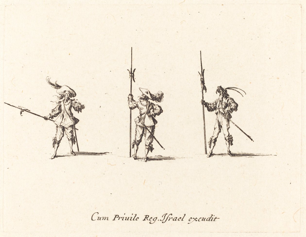 Esercizio con alabarde da Jacques Callot