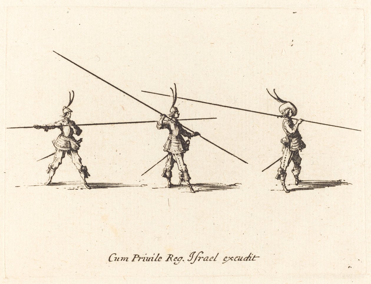 Esercizio con picche inclinate da Jacques Callot