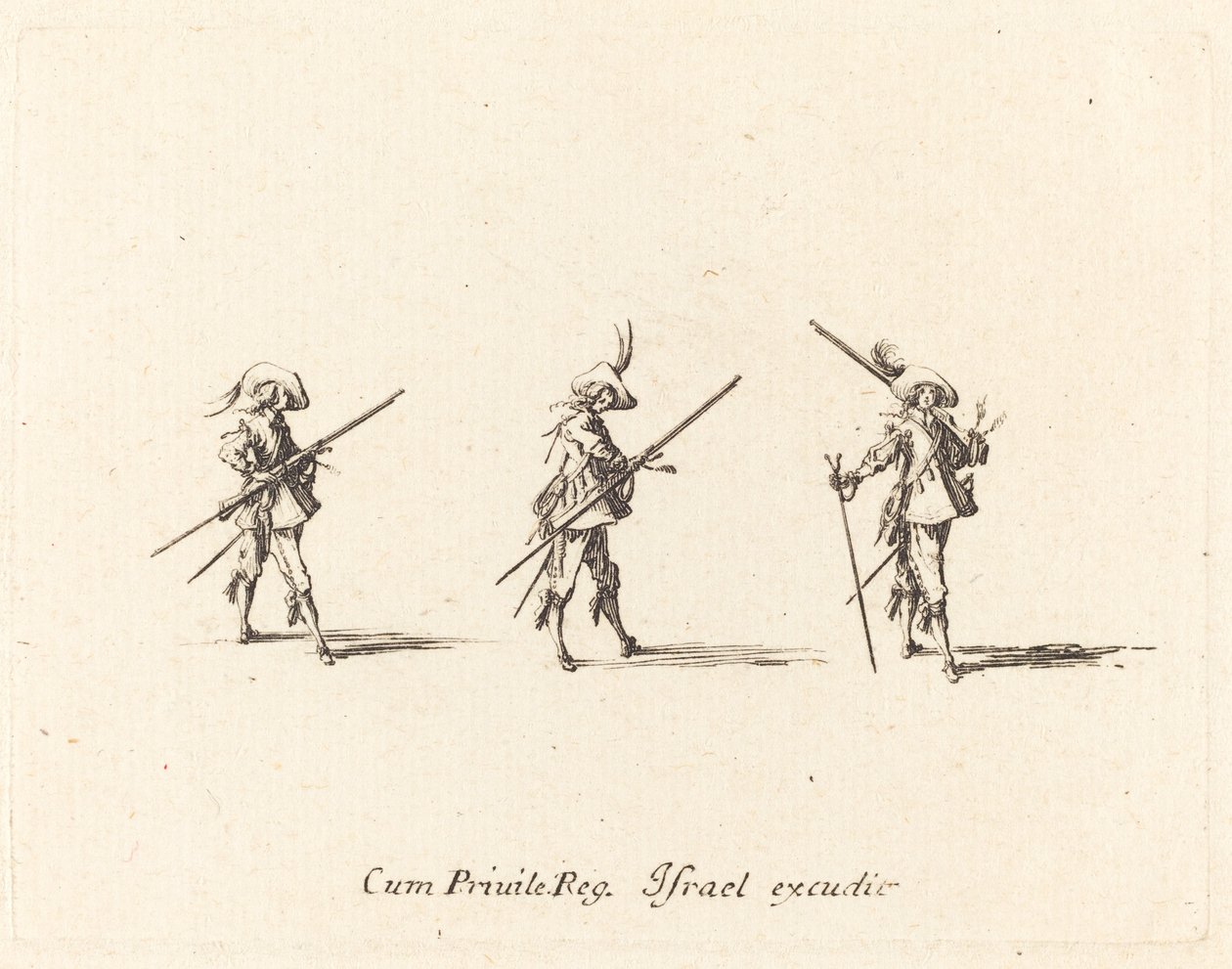 Esercitazione con il Moschetto da Jacques Callot